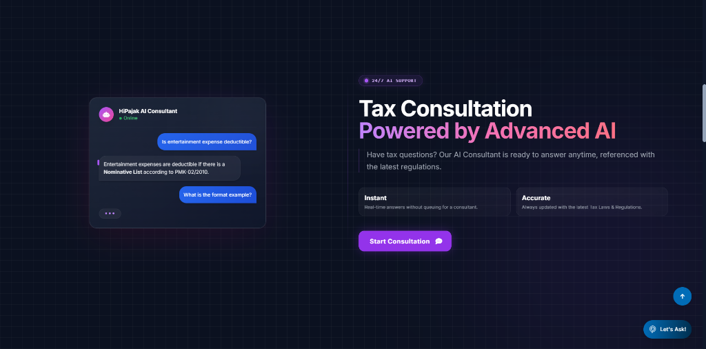 Tax Consultation Powered by Advanced AI